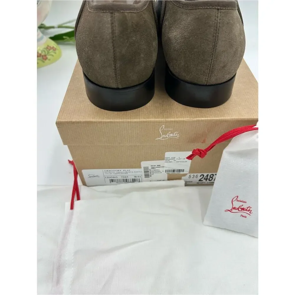 Men's Christian Louboutin Gregory velvet Twill and Leather Oxford's size 43